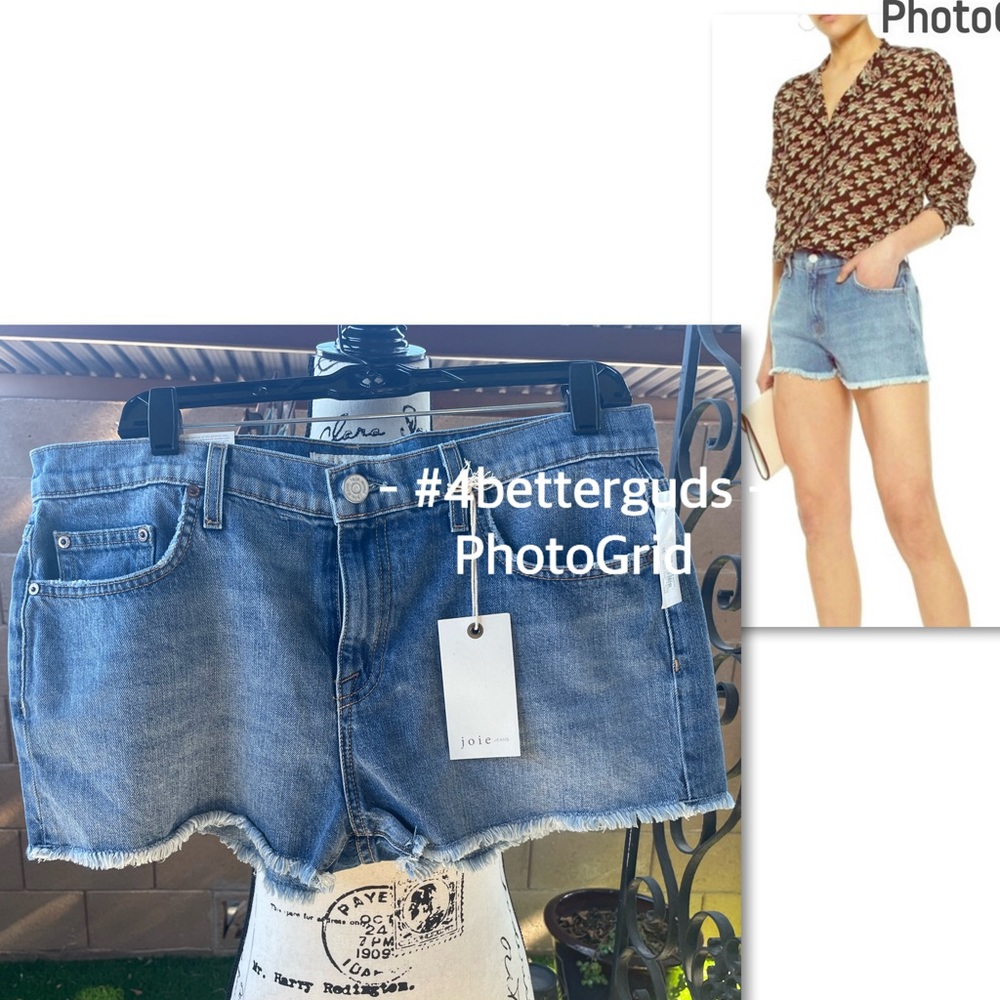 NEW Joie Shayna Cutoff Frayed Denim Jean Short Size 29